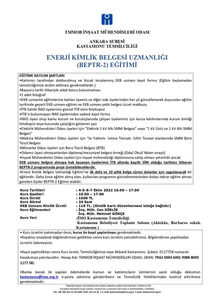 Bilgi Afişi - Enerji Kimlik Belgesi Uzmanlığı (BEPTR-2) Eğitimi_page-0001 (4)
