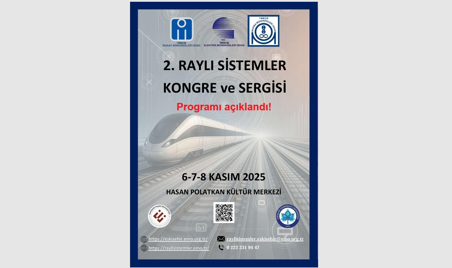 2. Raylı Sistemler Kongre ve Sergisi Programı Açıklandı afişi