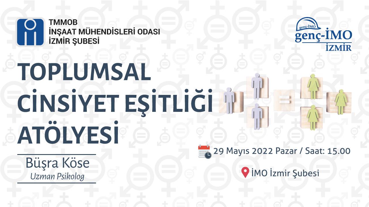 genç-İMO Toplumsal Cinsiyet Eşitliği Atölyesi afişi