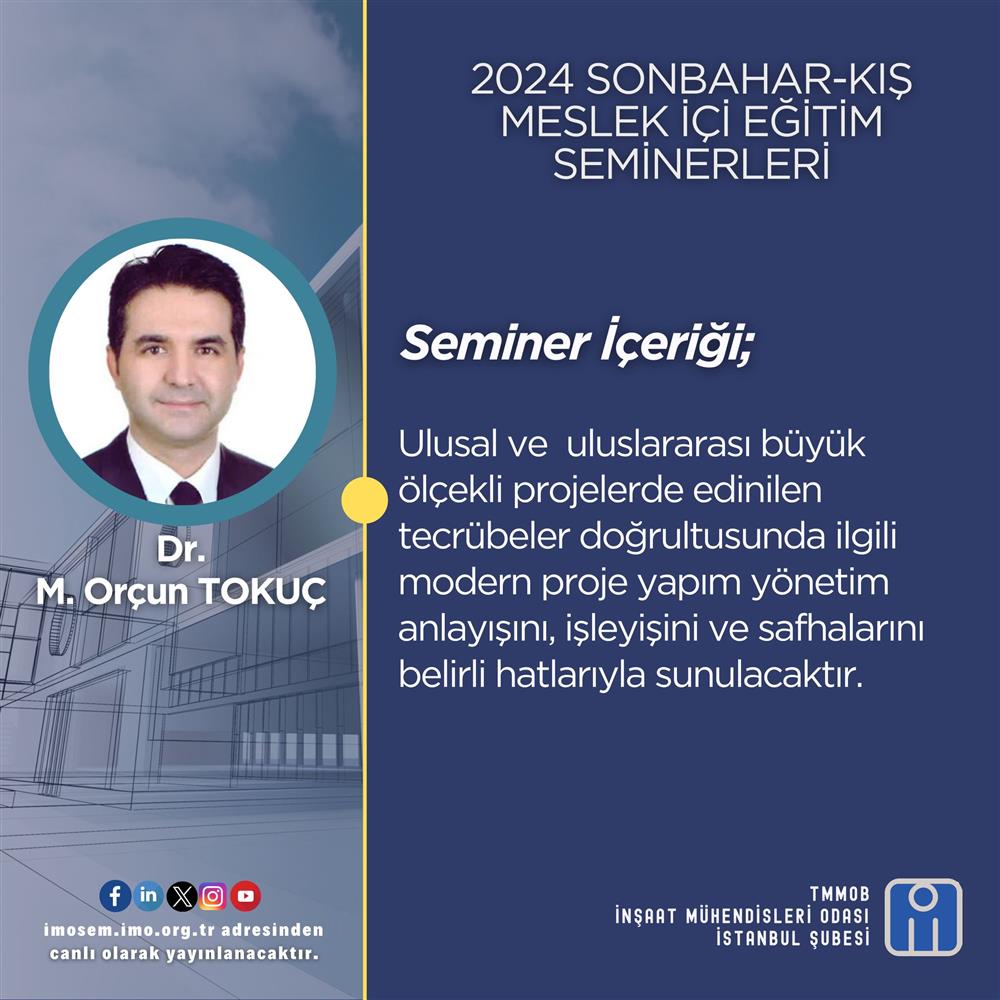 MESLEK İÇİ EĞİTİM SEMİNERLERİ DEVAM EDİYOR!