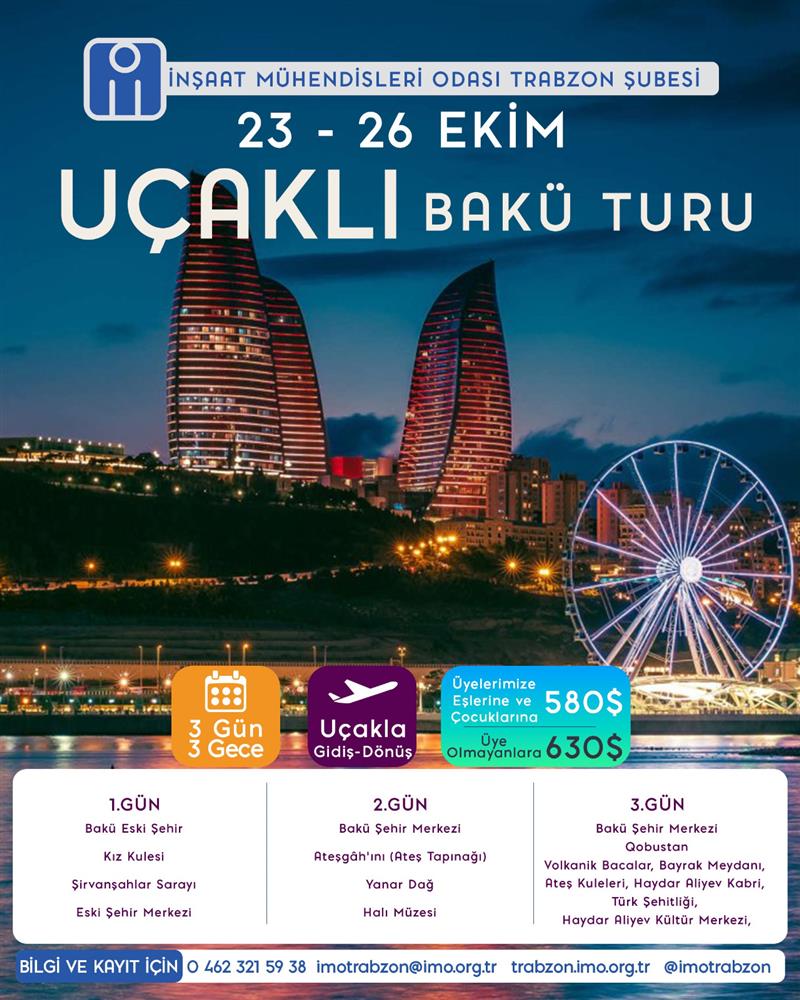 UÇAKLI BAKÜ TURU