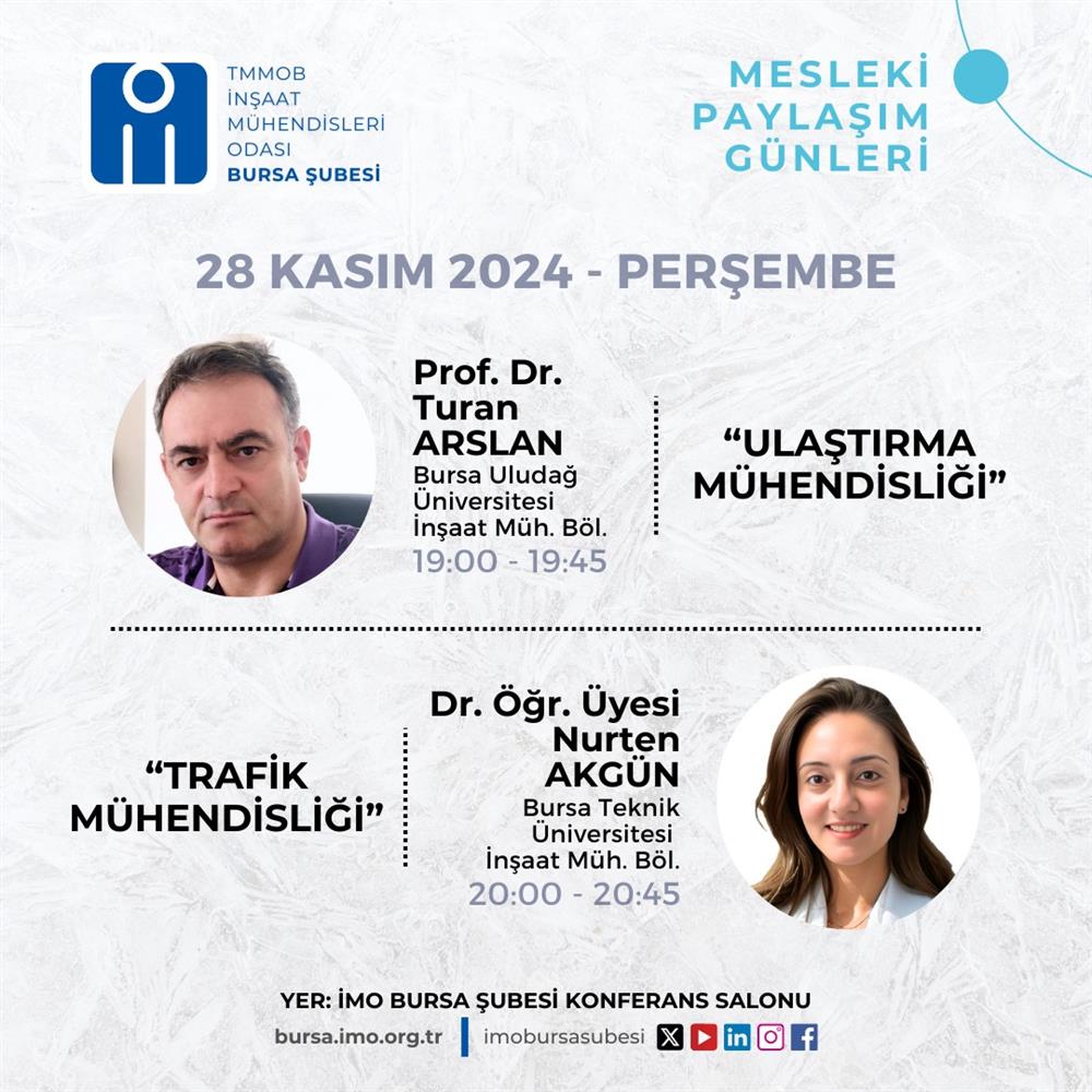 Mesleki Paylaşım Günleri 4. Hafta Seminerleri afişi
