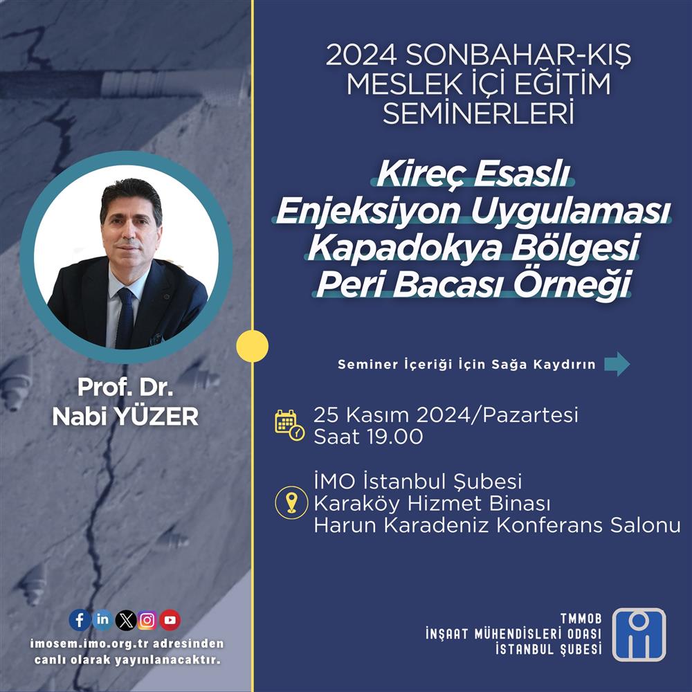 Meslek İçi Eğitim Seminerleri Devam Ediyor! afişi