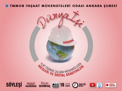 Çevrimiçi Söyleşi: Dünya İşi-İnş. Müh. Özcan Demirtaş afişi