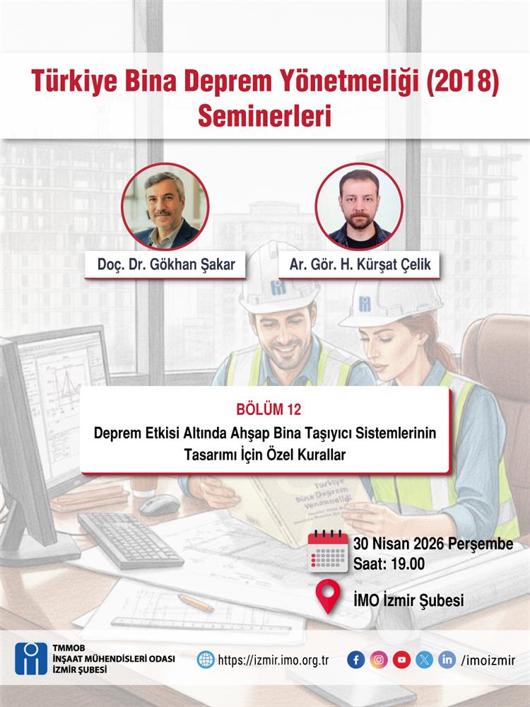 Türkiye Bina Deprem Yönetmeliği (2018) Seminerleri Bölüm 12 afişi