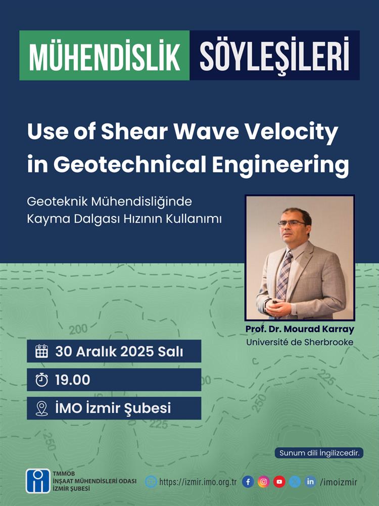 Mühendislik Söyleşileri: Use of Shear Wave Velocity in Geotechnical Engineering