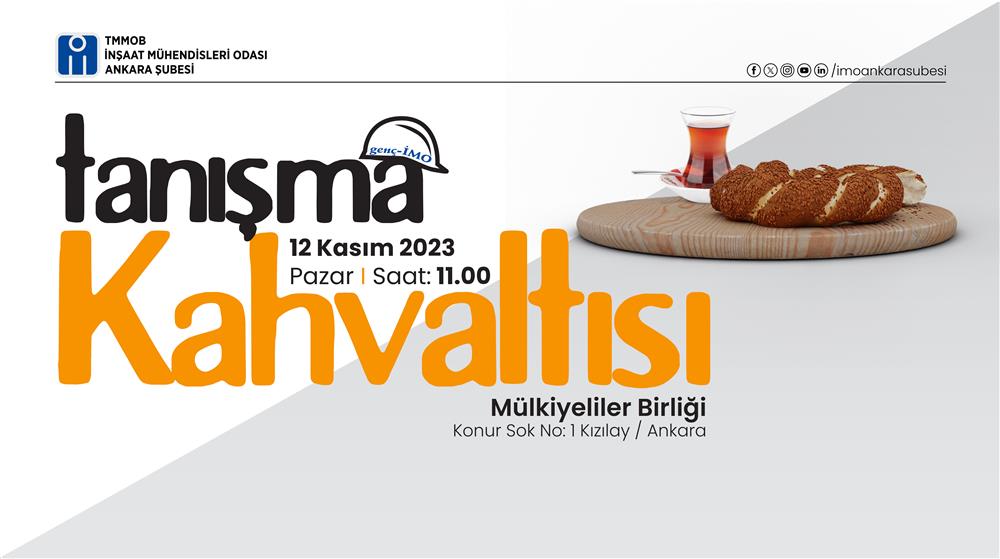 Genç-İMO Tanışma Kahvaltısı afişi