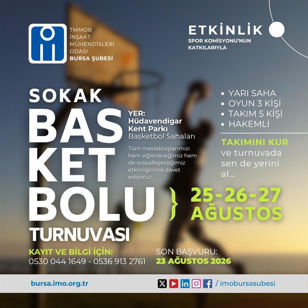 SOKAK BASKETBOLU TURNUVASI BAŞLIYOR
