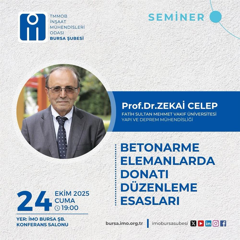 BETONARME ELEMANLARDA DONATI DÜZELEME ESASLARI SEMİNERİ