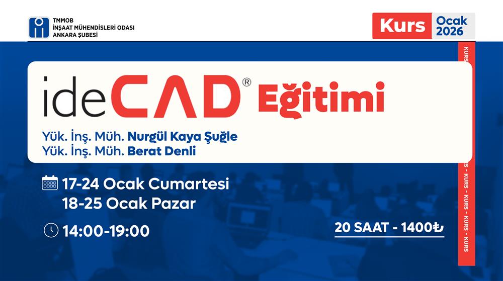 Kurs: ideCAD Eğitimi