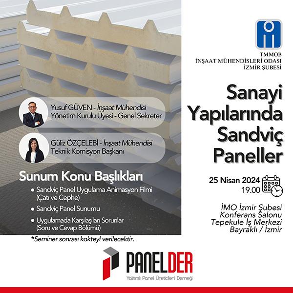 Seminer: Sanayi Yapılarında Sandviç Paneller afişi