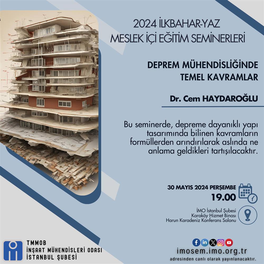 Meslek İçi Eğitim Seminerleri Devam Ediyor! afişi