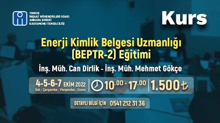 Enerji Kimlik Belgesi Uzmanlığı (Beptr-2) Eğitimi (İMO Ankara Şubesi Kastamonutemsilciliği) afişi