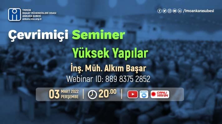 Çevrimiçi Seminer: Yüksek Yapılar afişi