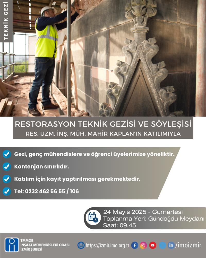 Restorasyon Teknik Gezisi ve Söyleşisi afişi
