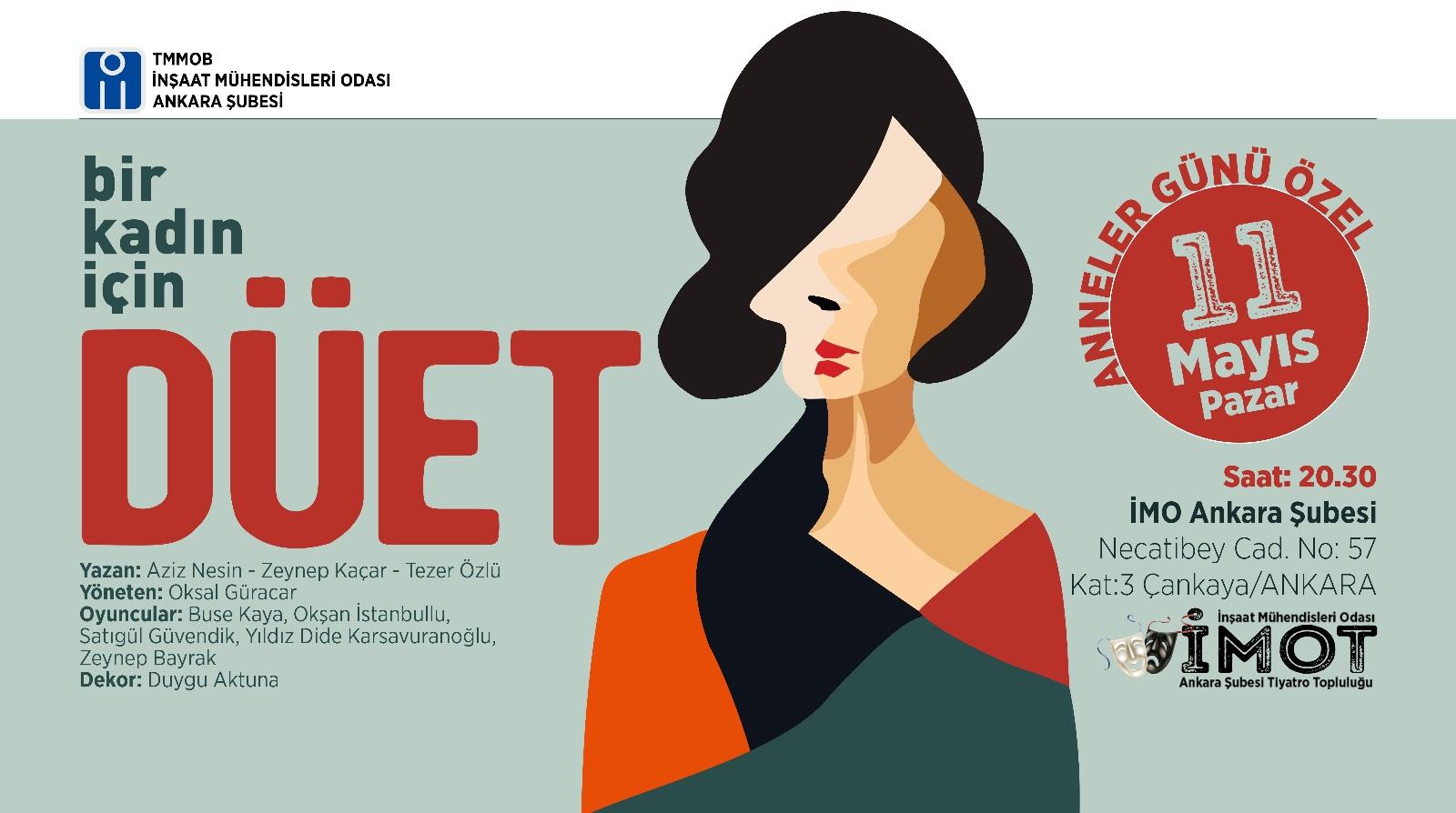 İMOT Sunar: Bir Kadın için Düet (Anneler Günü Özel) afişi