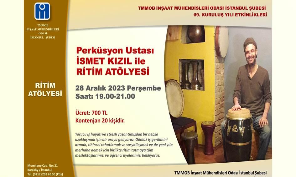 İsmet Kızıl ile Ritim Atölyesi afişi