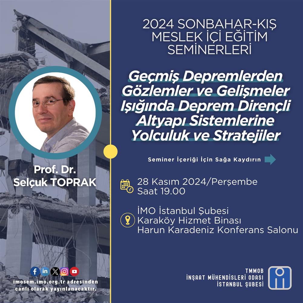 Meslek İçi Eğitim Seminerleri Devam Ediyor! afişi