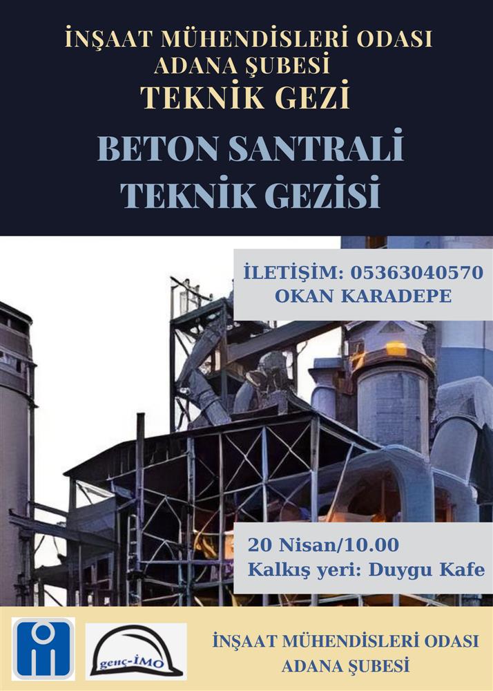 genç- İMO Beton Santrali Teknik Gezisi afişi