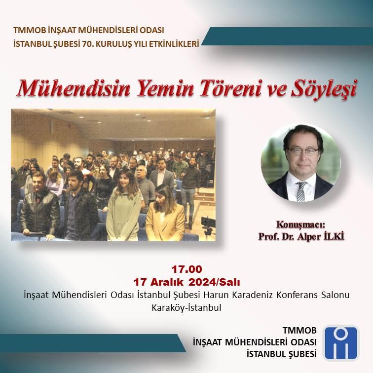 Mühendisin Yemin Töreni ve Söyleşi afişi