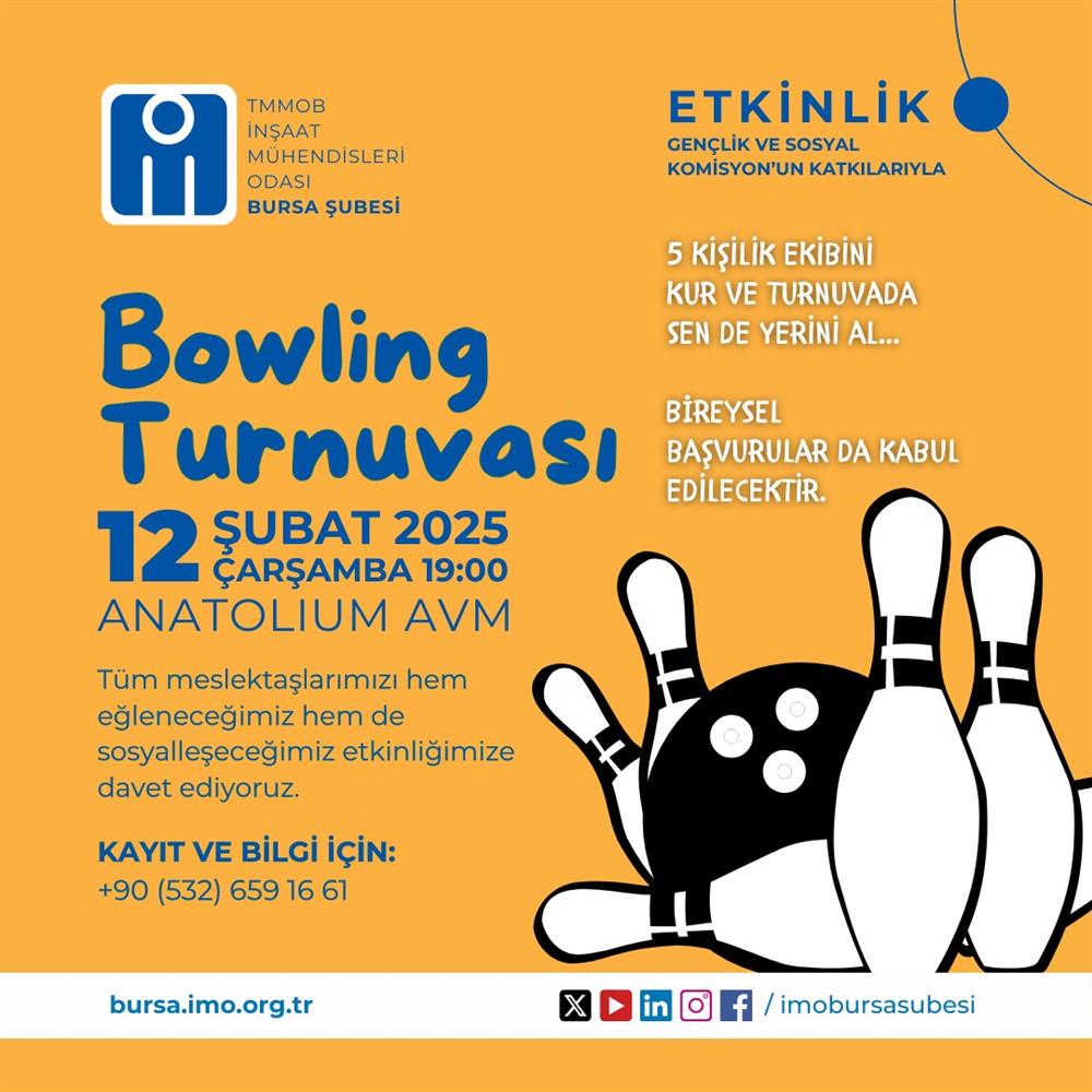 Bowling Turnuvası afişi