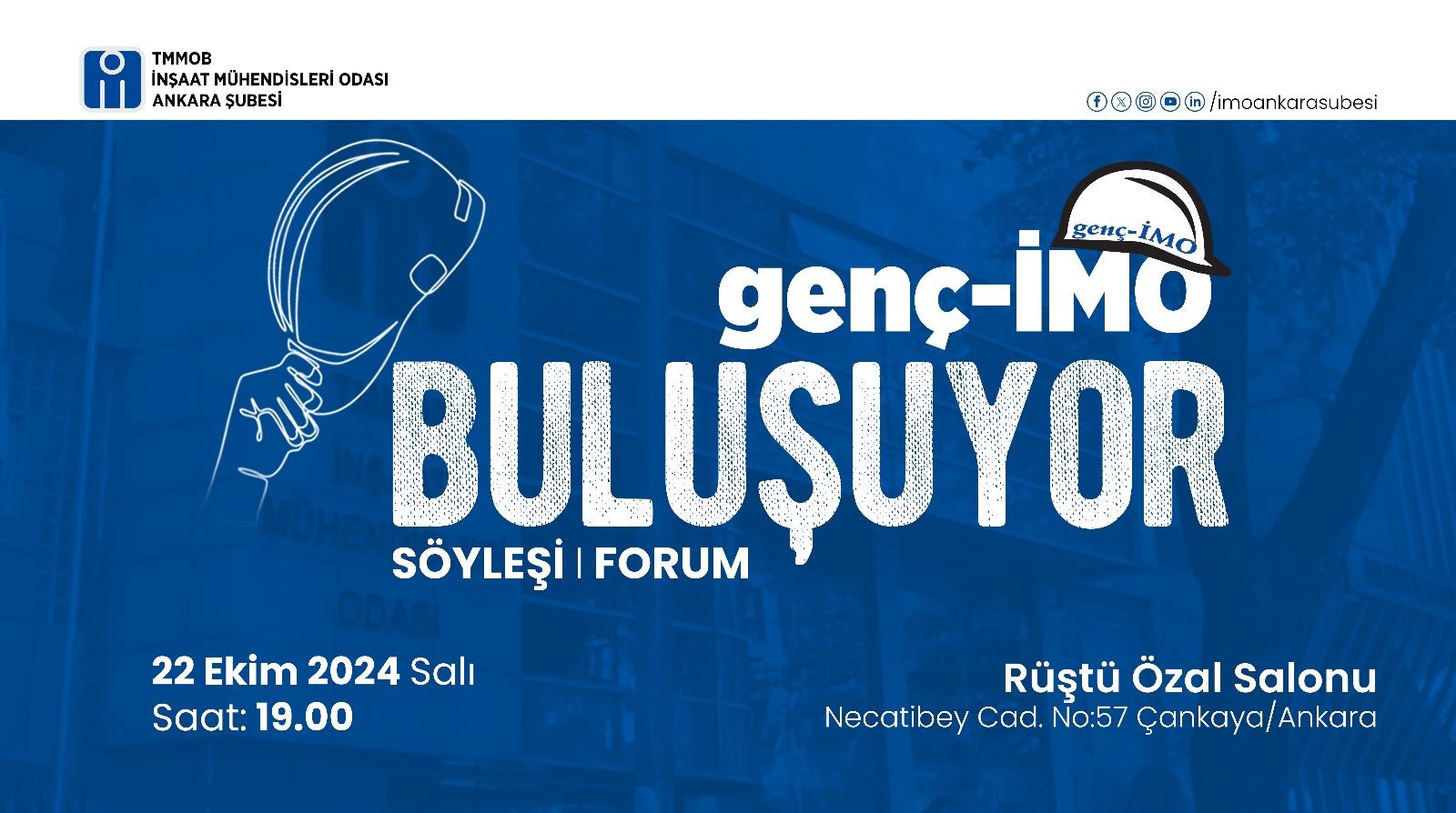 Ankara genç-İMO Buluşuyor afişi