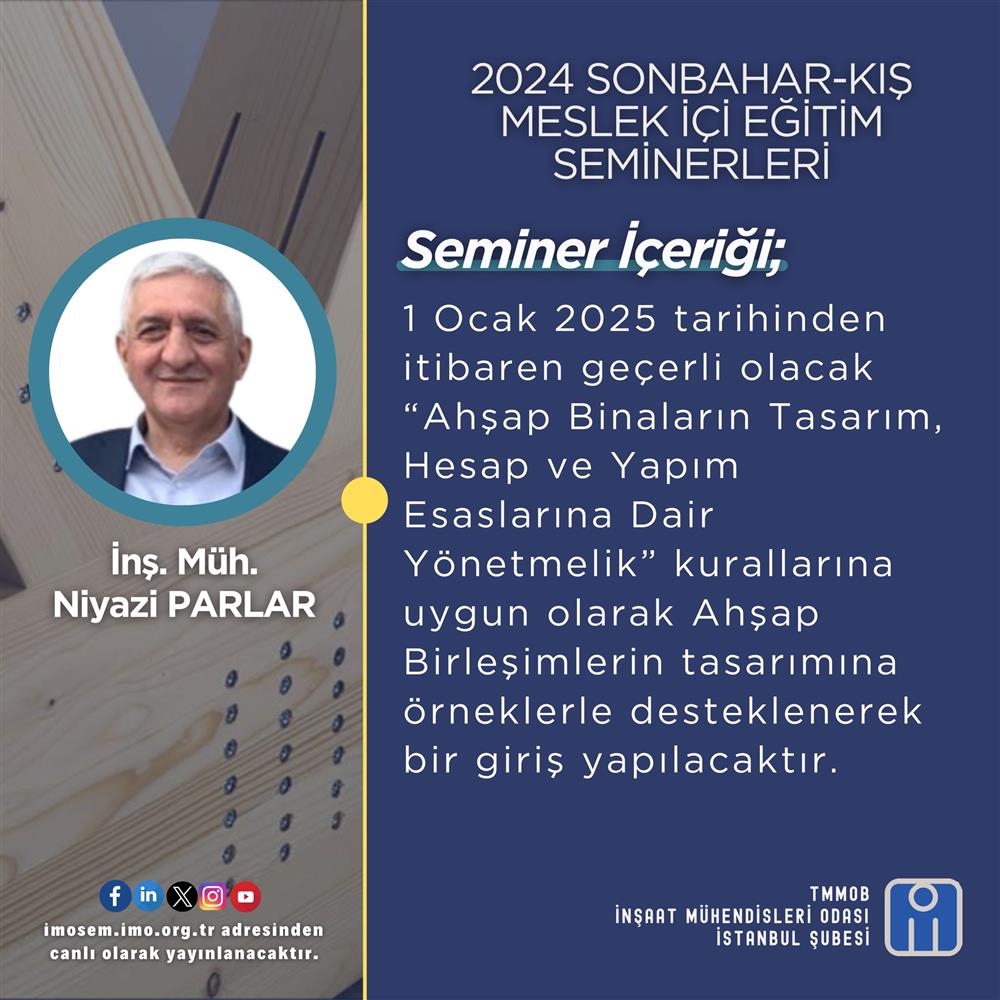 MESLEK İÇİ EĞİTİM SEMİNERLERİ DEVAM EDİYOR!