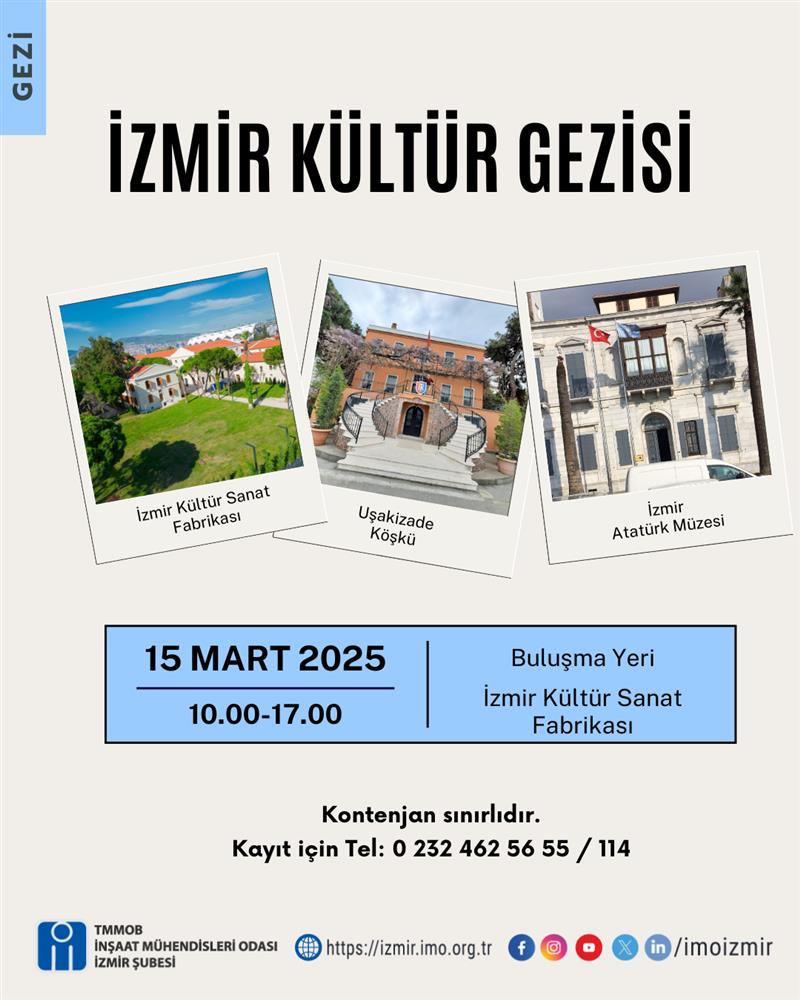 İzmir Kültür Gezisi afişi
