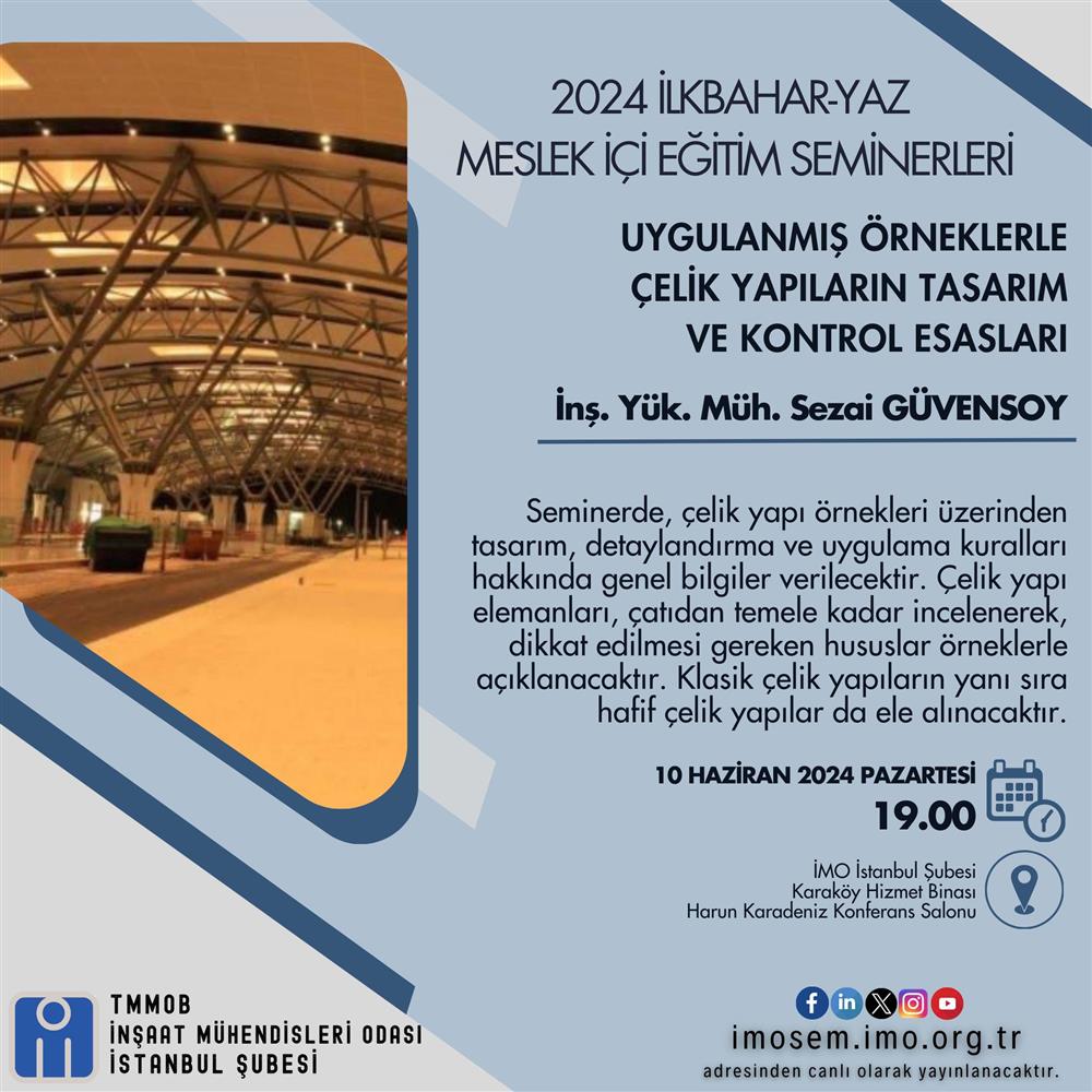 Meslek İçi Eğitim Seminerleri Devam Ediyor! afişi