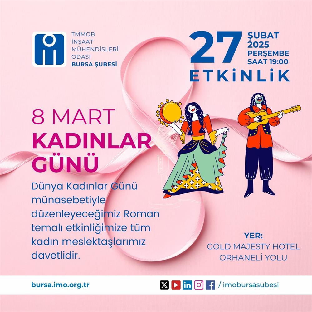 8 Mart Kadınlar Günü Etkinliği afişi