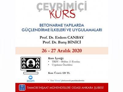 Çevrimiçi Betonarme Yapılarda Güçlendirme İlkeleri ve Uygulamaları Kursu afişi