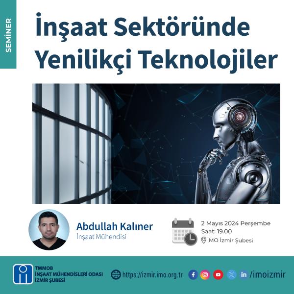 Seminer: İnşaat Sektöründe Yenilikçi Teknolojiler afişi